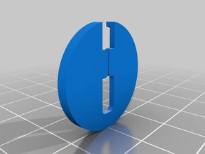 1 euro token keychain keychains shopping cart coin 3d print model - Mito3D