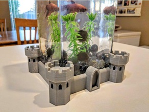 betta pesce castello arredamento serbatoio di nsfw 3d print model - Mito3D