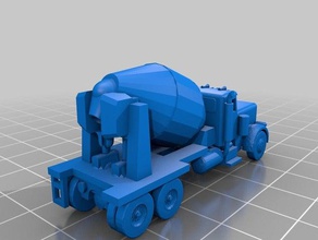 misturador de cimento escala veículos 3d print model - Mito3D