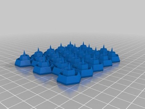 stapelbar Oberfläche math Kunst 3d print model - Mito3D