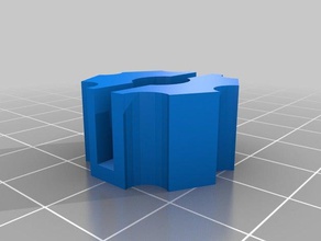 vleugelmoer knop 3d l'impression 3d print model - Mito3D