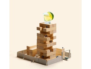 torre alcool, gioco in scatola di legno altri 3d print model - Mito3D