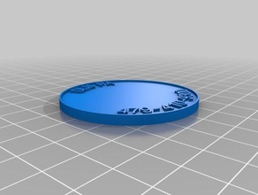 droit de la pièce 12 les pièces monnaie badges personnalisé 3d print model - Mito3D