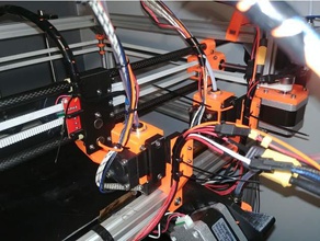 hipercubo herramienta changermulti material de estacionamiento extrusoras 3d la impresora partes multi-material multicolor 3d print model - Mito3D