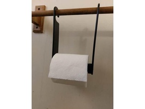 vara de toalha porta papel higiênico casa banho rolo higiénico 3d print model - Mito3D