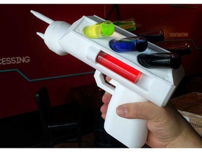 warhammer medicae combat injector props 40k fiction gun pistol sci science scifi syringe 3d print model - Mito3D