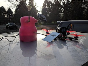en el techo del coche fpv de la antena estación terrestre hobby 3d print model - Mito3D