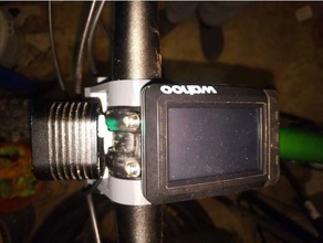 fahrradakkulampenhalter sport outdoors bike handlebar lenker 3d print model - Mito3D