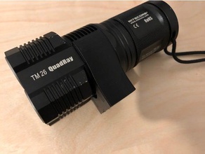 holder nitecore tm2628 electronics flashlight tm26gt 3d print model - Mito3D