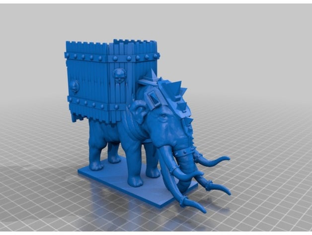 war mammoth toy game accessories beast gaming kings miniatures minis rpg wargaming 3D print model - Mito3D
