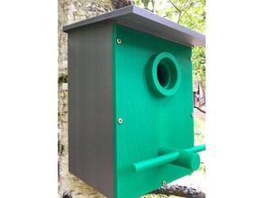 birdhouse tree mount pets birds bird house 3d print model - Mito3D