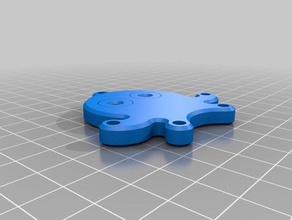 mini ahtapot hareketli gözler Anahtarlık hayvan fidget baskı yerinde oyuncak 3d print model - Mito3D