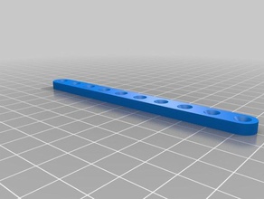 bracket screw holes customizable parts bar countersink holder 3d print model - Mito3D