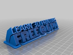 3d-Druck-Zeichen Zeichen logos angepasst 3d print model - Mito3D