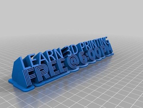 3d printin class sign signs logos customized 3d print model - Mito3D