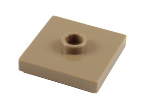 2x2 jumper plate construction toys lego brick compatible tlg 3d print model - Mito3D
