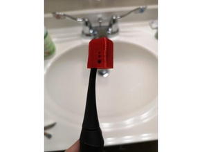 ráfaga de sonic cepillo dientes cubierta la cabeza cuarto baño 3d print model - Mito3D