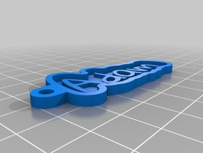 my customized key chain your personal name 3d print model - Mito3D