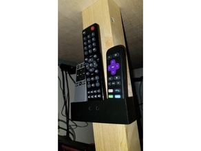 remote holder 3d printing living room control 3d print model - Mito3D