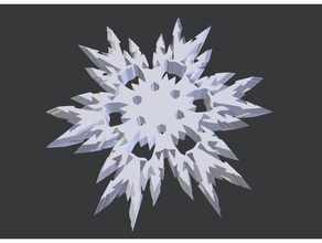 snowflake ornament decor christmas decoration decorations ornaments tree snow flake xmas 3d print model - Mito3D