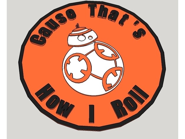 bb8 emblema moedas emblemas star wars 3D print model - Mito3D