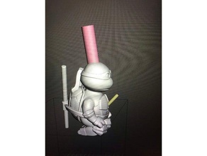 teenage mutant ninja water pipe diy herb bong 3d print model - Mito3D