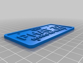 phat 32customized licence plate signs logos 3d print model - Mito3D