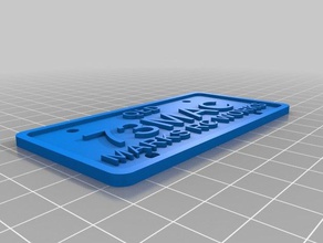 73maccustomized licence plate signs logos 3d print model - Mito3D