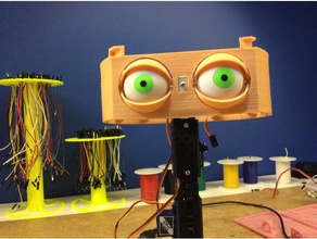robô de olhos robótica arduino servo 3d print model - Mito3D