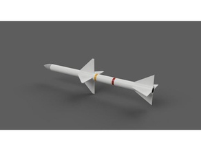 aim-7 sparrow misil rc los vehículos 3d print model - Mito3D