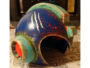 megaman capacete esculturas 3d print model - Mito3D
