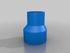 my customized offset pipe reducer1012 parts 3d print model - Mito3D