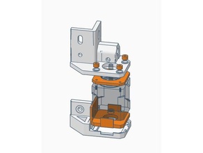 hypercube evolution -xy motormount silenced 3d printer parts 3d print model - Mito3D