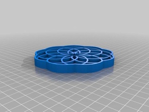 mandala cookie cutter kitchen dining cuter dough india indian stamp 3d print model - Mito3D