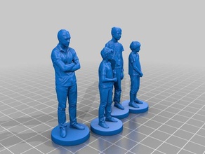 kid 001 004 sculptures 3d print model - Mito3D