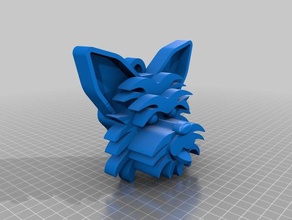 yorkshire terrier keychain 3d printing dog puppy yorkie 3d print model - Mito3D