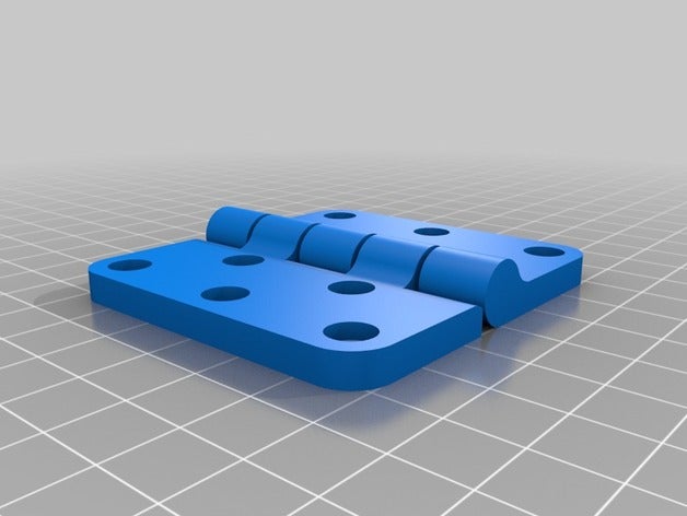 bisagra parametrica parts customized 3D print model - Mito3D