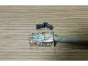 rj-45 repair clip 03 diy ethernet fixing rj45 3d print model - Mito3D