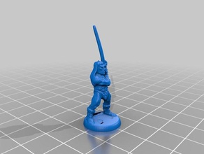 heroquest barbarian 18mm version toys games hero quest wargaming 3d print model - Mito3D