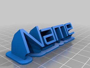 name office customized 3d print model - Mito3D