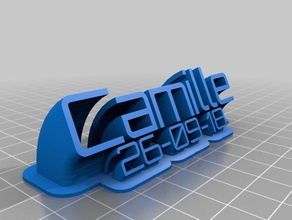 camille sweep office customized 3d print model - Mito3D