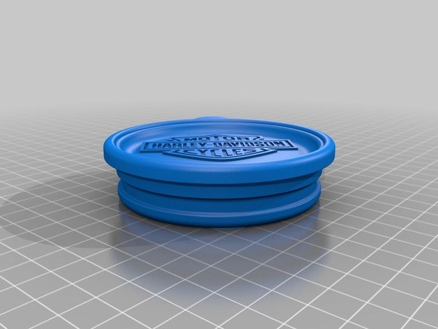 tumbler lid harley logo kitchen dining coffee davidson 3D print model - Mito3D