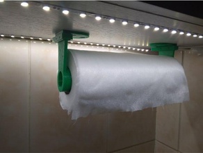 toalha de titular travas a cozinha jantar suporte papel rolo 3d print model - Mito3D