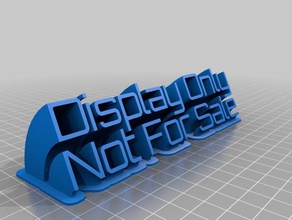 display onlynot sale office customized 3d print model - Mito3D