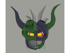 kanohi olisi grand masque suppléant à terme la construction les jouets bionicle effrayant spooky 3d print model - Mito3D