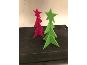 christmas card tree toy toys games easy fun puzzle xmas 3d print model - Mito3D