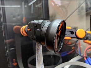 lens adapter articulating raspberry pi camera mount 3d printer accessories macro wide angle 3d print model - Mito3D