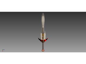 mordecais choque lâmina de wip adereços fantasia espada warhammer arma 3d print model - Mito3D