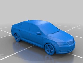 skoda rapid vehículos coche 3d print model - Mito3D
