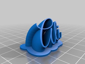 ali place card office customized 3d print model - Mito3D